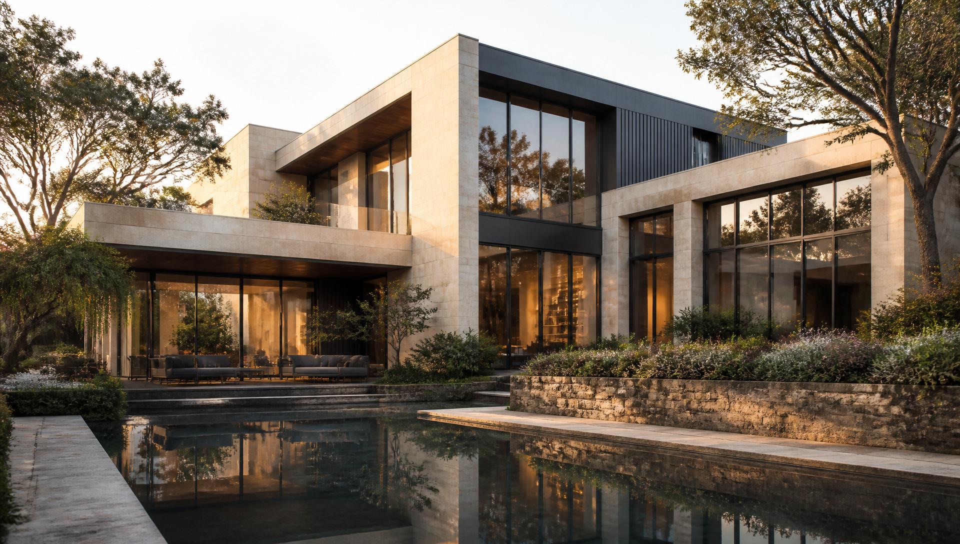 Photorealistic architectural rendering